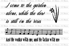 In the Garden, SVG Cutting File Product Image 2