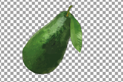 Watercolor Avocado clip art pack,avocado leaves and flowers Product Image 13