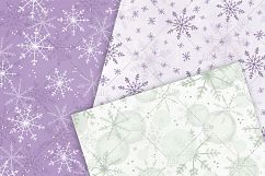 Snowflake digital paper, Christmas digital papers Product Image 5