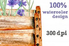 Garden tools Watercolor clip art Product Image 5