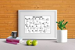 SEA animal ABC &amp; coloring pages  Product Image 4