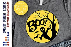 BOO svg Halloween sign svg Halloween decor Cut files svg Product Image 1