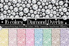 16 Seamless Real Diamond Gemstone Rhinestone Overlay Images Product Image 1
