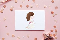 Watercolor First Communion Clipart, First Communion Clip Art Product Image 6