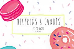 Macarons &amp; Donuts Vector Pack Product Image 1