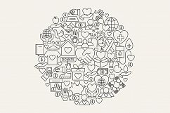 Charity Line Art Icons Product Image 4