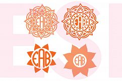 Mandala Flower Monogram Design Product Image 1