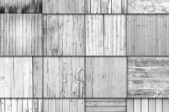 White Wood Fence Textures Digital Paper Product Image 2