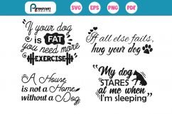 Dog Quotes SVG Mini Bundle, Dog svg, Paw svg, Dog Graphics Product Image 1