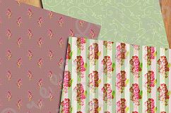 Vintage Floral Digital Papers Product Image 2