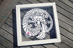 Mermaid paper cut SVG DXF  EPS files Product Image 4
