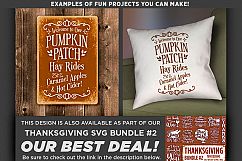 Welcome to Our Pumpkin Hay Rides Thanksgiving SVG - 6015 Product Image 2