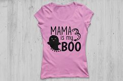 Mama is My Boo svg, Halloween svg, Boo svg, Ghost svg. Product Image 2