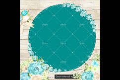 100 Luxury Diamond and Glitter Circle Frame Clip Arts Product Image 3