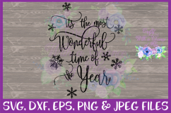 Christmas Quote SVG * Merry Christmas SVG * Let It Snow SVG * Most Wonderful Time of the Year SVG * Santa&#039;s Workshop SVG * Merry &amp; Bright SVG *  Product Image 6