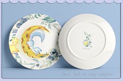 Arctic fox and glowwarm night watercolor clipart kit for bab Product Image 8