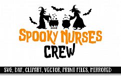 Spooky Nurses Crew svg - Halloween cut files for nurse Product Image 2