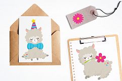 Llama party graphics and illustrations Product Image 4