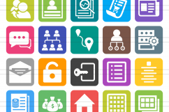 148 Admin Dashboard Filled Round Corner Icons Product Image 2
