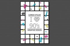 Cards,posters. Memphis design 80-90s Product Image 5