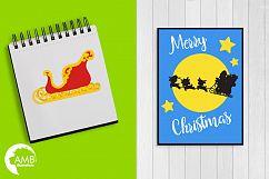 Santa&#039;s sleigh clipart, graphics, illustrations AMB-2294 Product Image 3