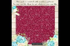 36 Glitter and Solid Color Princess Red and Blue Papers Product Image 3
