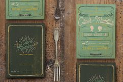 Vintage Hand Lettering Wedding Invitation Product Image 2