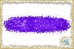 Brush Strokes in Violet Glitter - Digital Clipart 24 of beautiful PNG files Product Image 21