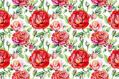 Roses PNG watercolor flower set Product Image 4