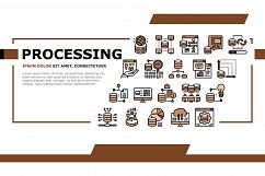 Digital Processing Landing Header Vector Product Image 1