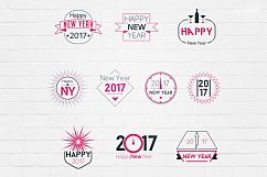New Year 2017 Badges Logos Product Image 2