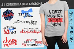 21 Fun Cheerleader Designs - SVG Product Image 1