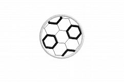Soccer Ball Football Applique Machine Embroidery Design Product Image 5