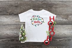 Deck the Halls - Christmas SVG Cut File - DXF PNG EPS JPG Product Image 7