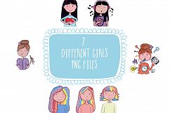 Girl Characters Clipart Product Image 2