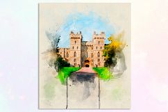 Castles Watercolor for Print Product Image 4