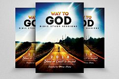 Way to God Church Flyer Product Image 1