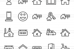 26 Real Estate Line Icons Product Image 2