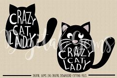 Crazy Cat lady SVG / PNG / EPS / DXF files Product Image 2