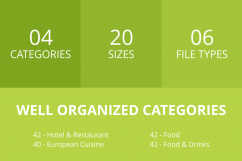 166 Restaurant &amp; Food Glyph Inverted Icons Product Image 3