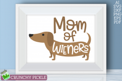 Mom of Wiener Dog Dachshund SVG Product Image 1
