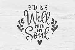 It is well with my soul SVG, EPS, PNG, DXF Product Image 1