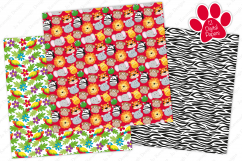Jungle digital papers, Jungle Patterns, Jungle Animal Papers Product Image 2