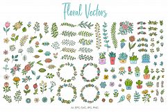 HUGE - Hand Drawn Floral Vectors and Patterns Product Image 2