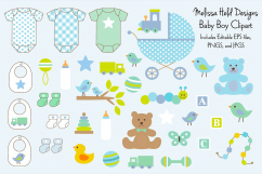 Baby Boy Clipart Product Image 1