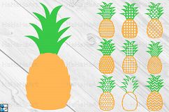 Pineapple Monogram - Clip art / Cutting Files - 49c Product Image 1