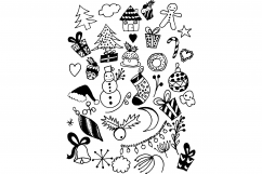Hand Drawn Christmas Doodles Product Image 2