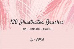120 Illustrator Brushes Product Image 1