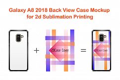 Samsung Galaxy A8 2018 2dCase Design Mockup Back Product Image 1
