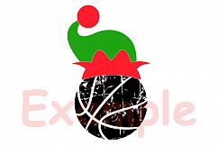 Basketball Christmas Hat svg Elf sweater santa hat 1049s Product Image 3